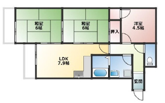 【間取り】 | サイプリスコーポ坂本