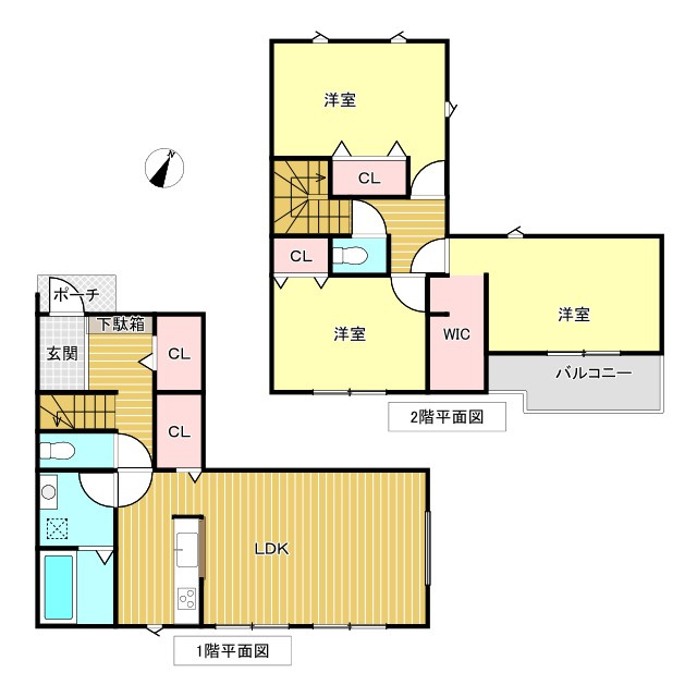 日吉台６丁目０１期　新築戸建ての間取り