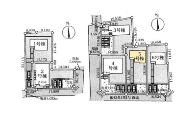 【区画図】 | 加須市多門寺　新築一戸建　全６棟 5号棟