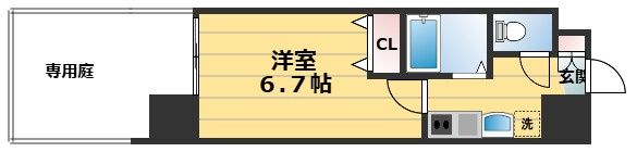 プレサンス京都四条烏丸クロスの間取り