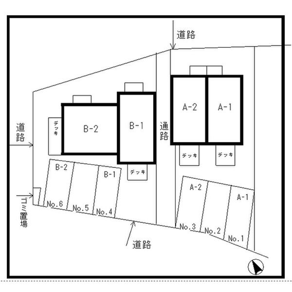 チックフリックＢの区画図