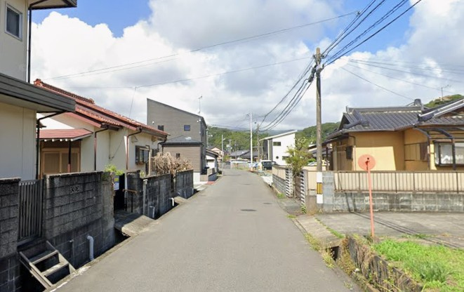 【新築戸建】　いわき市内郷内町第7　全1棟の前面道路含む現地写真|北側6ｍ公道