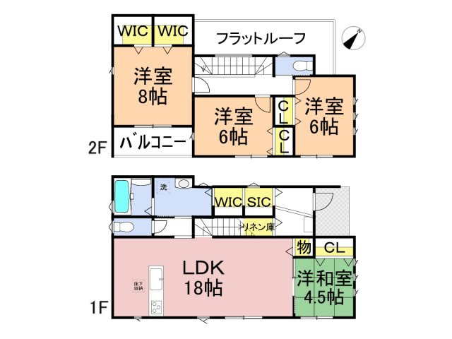 タマタウン　羽島市福寿町本郷（福寿小）　全4区画分譲の間取り|■4号棟　■ヤマダ不動産　株式会社リライフ　
■夢のマイホーム購入をフルサポートします！