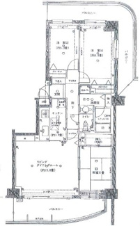 【間取り】 | 【アーバンデュオちはら台弐番館】　中古マンション | リフォーム済み　3LDK。
ハウスクリーニング済みで室内たいへん綺麗です！
ペット飼育も相談可能で、大切なペットと新生活をスタートさせていただけます。
２面バルコニーで明るく、陽当たり、通風良好です♪