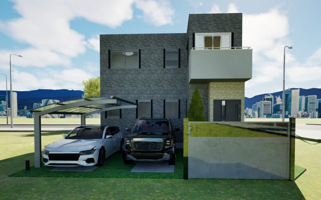 平塚市片岡　売地の外観パース