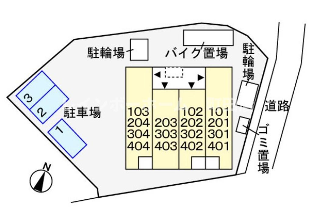 グレイスメロウ※初期費用分割後払いサービス利用可能物件の区画図