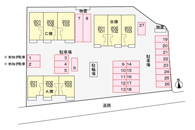 【区画図】 | ベルピアッツァA