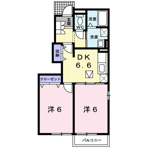 アルバーダ・ＫⅠの間取り