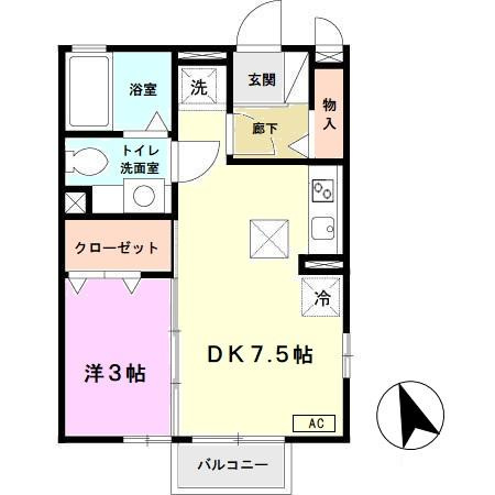 ドルチェ鈴蘭の間取り