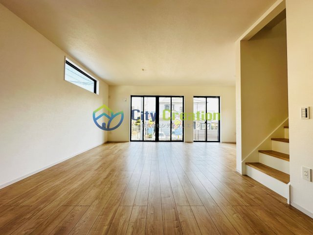 秦野市本町2丁目新築戸建て　1号棟の居間・リビング