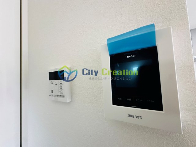 秦野市本町2丁目新築戸建て　1号棟の防犯設備