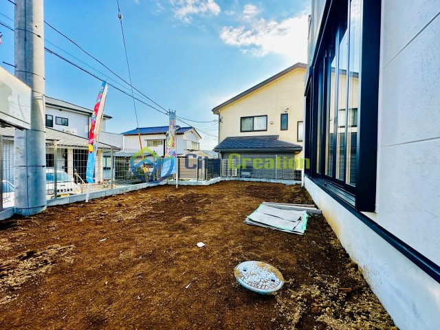 秦野市本町2丁目新築戸建て　1号棟の庭