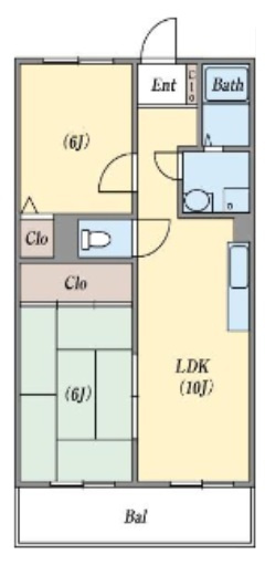 有瀬グランドハイツの間取り