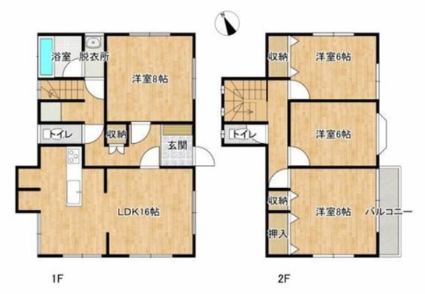 【間取り】 | 佐倉市城　中古戸建て | 間取り図