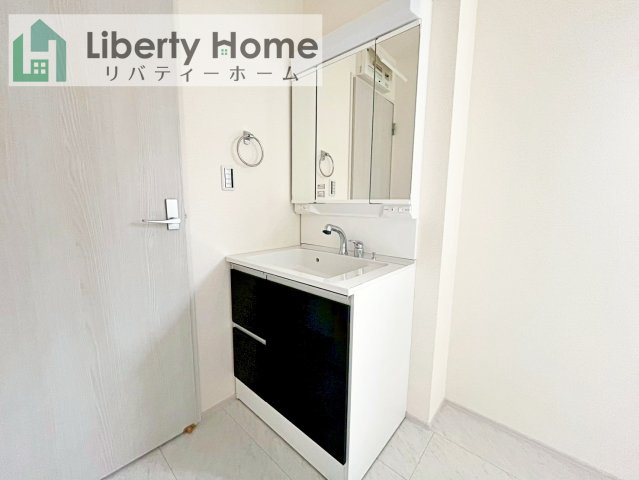桜川市東桜川第1　新築戸建の独立洗面台