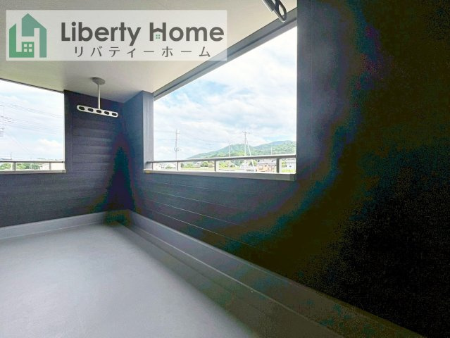 桜川市東桜川第1　新築戸建のバルコニー