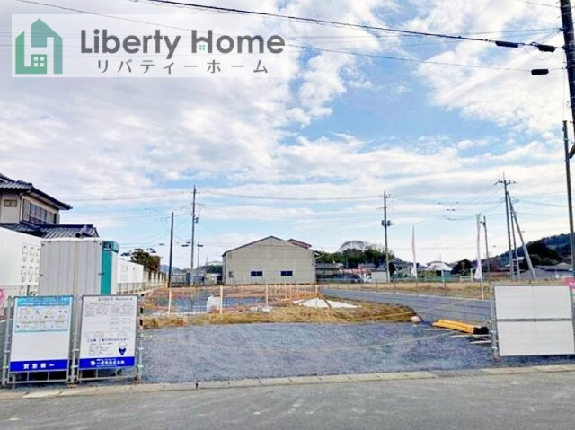 桜川市東桜川第1　新築戸建の前面道路含む現地写真