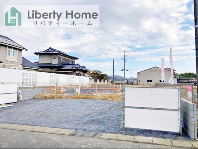 桜川市東桜川第1　新築戸建の前面道路含む現地写真