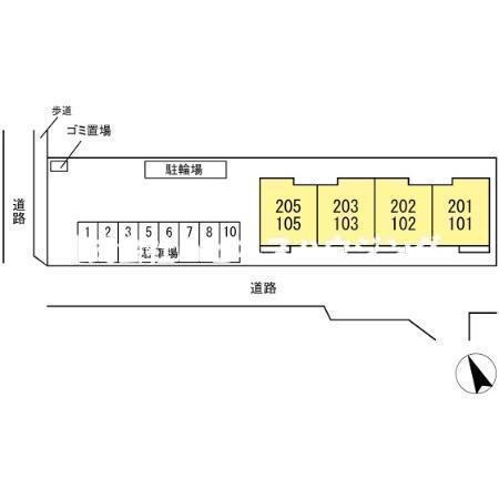 ｶﾐｰﾉｺﾓﾄﾞCaminoComodoの区画図