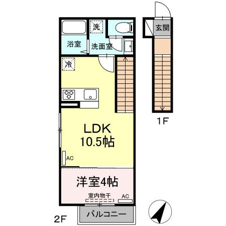 ハレ　カイマナの間取り