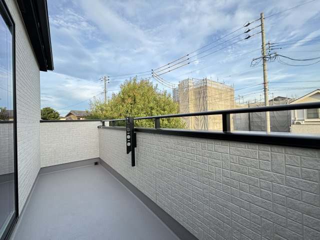 港区茶屋新田3期｜名古屋市の戸建ならホームアップのバルコニー|【売主施工例】