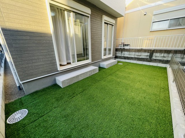 港区茶屋新田3期｜名古屋市の戸建ならホームアップの庭|【売主施工例】お庭はプランター菜園やガーデニングにも最適。緑のある豊かな暮らしを楽しめます。