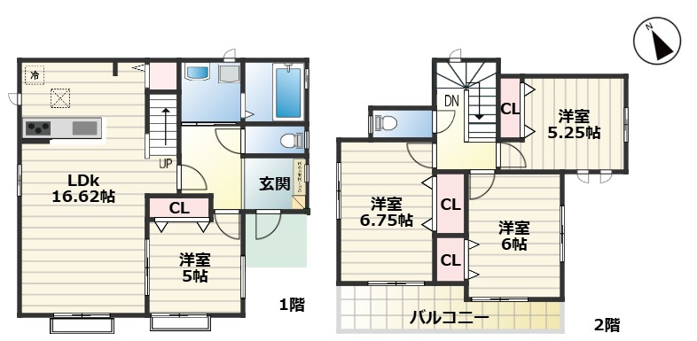 港区茶屋新田3期｜名古屋市の戸建ならホームアップの間取り