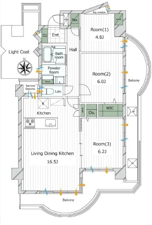【間取り】 | レスポワール西みずほ台２ | ３LDK