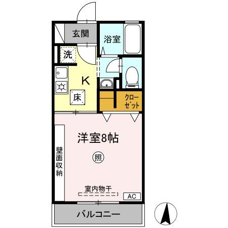 kanada A棟の間取り