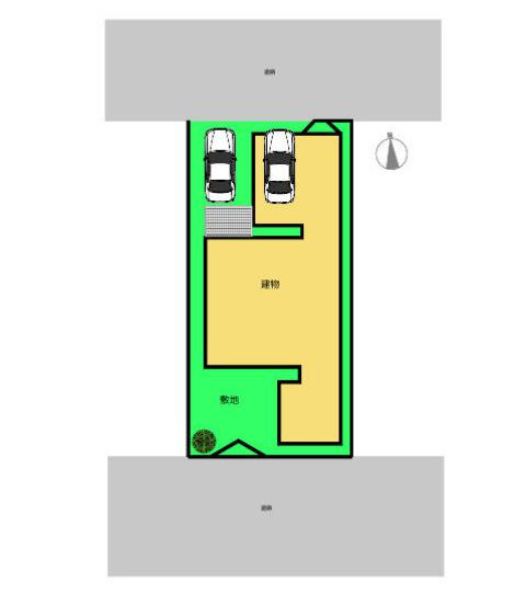 守谷市松前台1丁目　中古戸建の区画図
