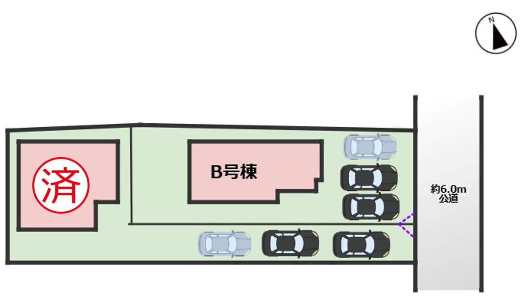港区茶屋新田3期｜名古屋市の戸建ならホームアップの区画図