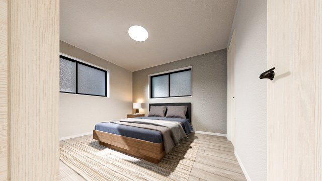 練馬区豊玉北1丁目　充実設備の新築戸建　限定1棟の完成予想図|寝室　完成予想図