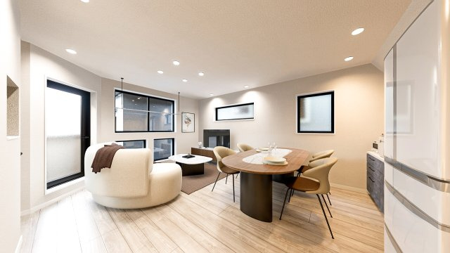 練馬区豊玉北1丁目　充実設備の新築戸建　限定1棟の完成予想図|LDK　完成予想図