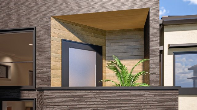 練馬区豊玉北1丁目　充実設備の新築戸建　限定1棟の完成予想図|2階バルコニー　完成予想図