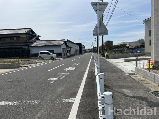 碧南第66照光町　新築住宅＜3号棟＞の前面道路含む現地写真
