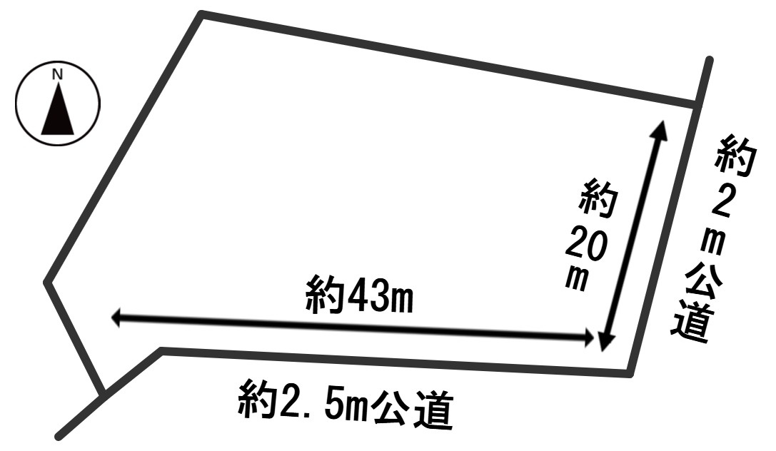 ６６５７０　岐阜市木田土地の区画図