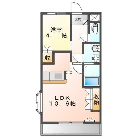 ルミナス・ヨシダＡの間取り