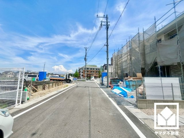 大津市雄琴６丁目　1期　1号棟の前面道路含む現地写真|2月20日　現地写真更新