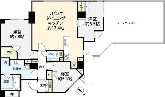 ブランズ瀬田の間取り