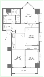  | 【ニューコーポ千種橋】✨️仲介手数料無料✨️葵小学校・あずま中学校