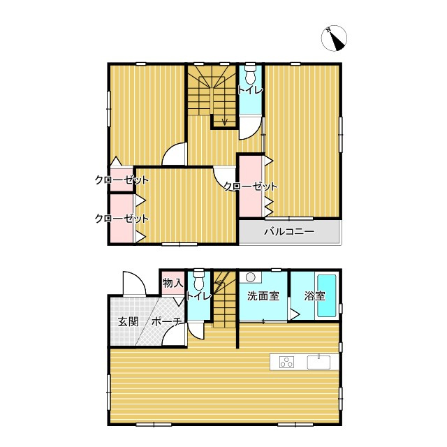 兵庫県西宮市名塩平成台19-2の間取り