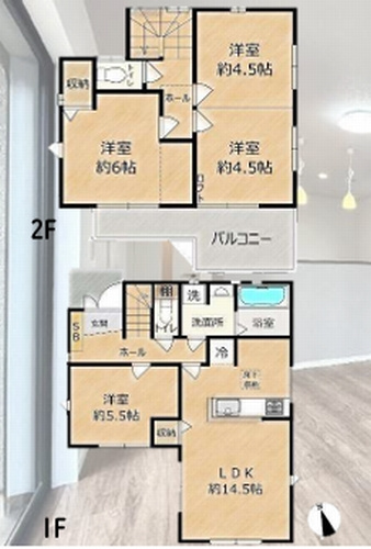 【間取り】 | 【仲介手数料０円】平塚市田村5丁目　中古一戸建て | 平塚市田村5丁目　中古一戸建て