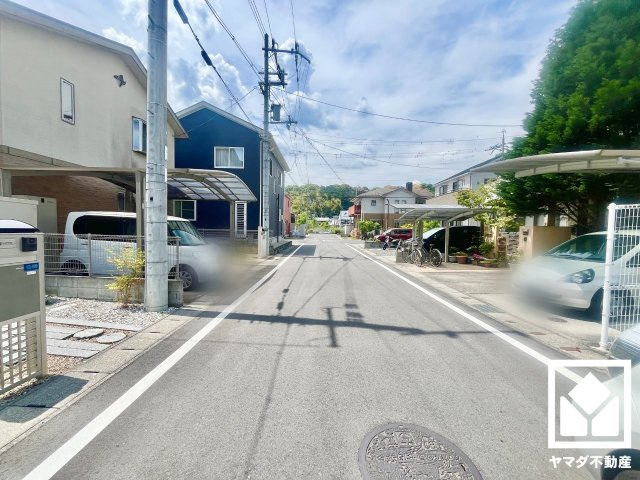 大津市雄琴６丁目　1期　3号棟の前面道路含む現地写真|２月20日現地写真更新　