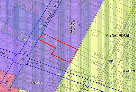 倉敷市連島町連島の土地図