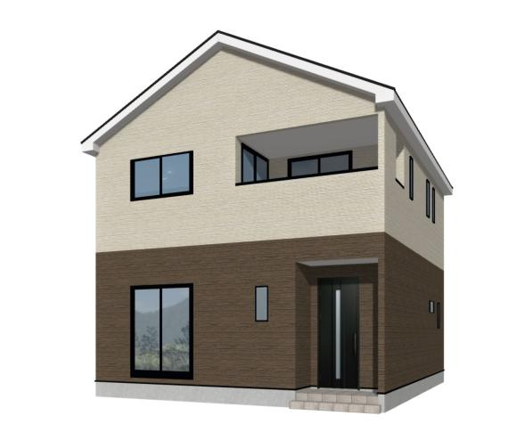 【外観パース】 | つくば市観音台第15　新築戸建 | 病院やスーパーが近く、お買い物にも便利な住環境は、長く快適に暮らせます(^^)/