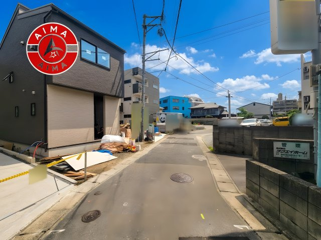 福岡市博多区新和町2丁目第1-3棟（3号棟）の外観|前面道路含む現地の写真です。