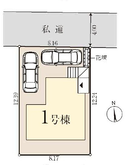 【内覧動画公開中！】小金井市前原町2丁目 中央線 武蔵小金井駅 新築戸建の区画図