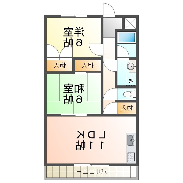 マンションアムールの間取り