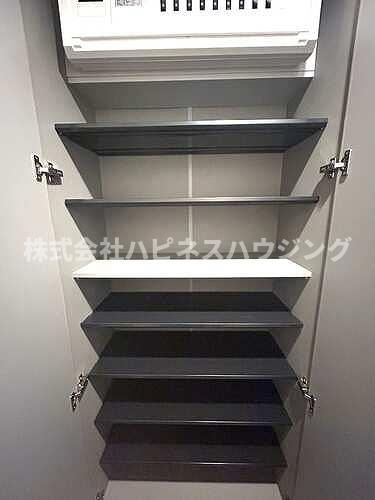 パークホームズ柏サンクの玄関|下足入　※2026年1月の写真