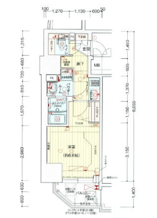 【間取り】 | プレサンス神戸元町ミューズ
